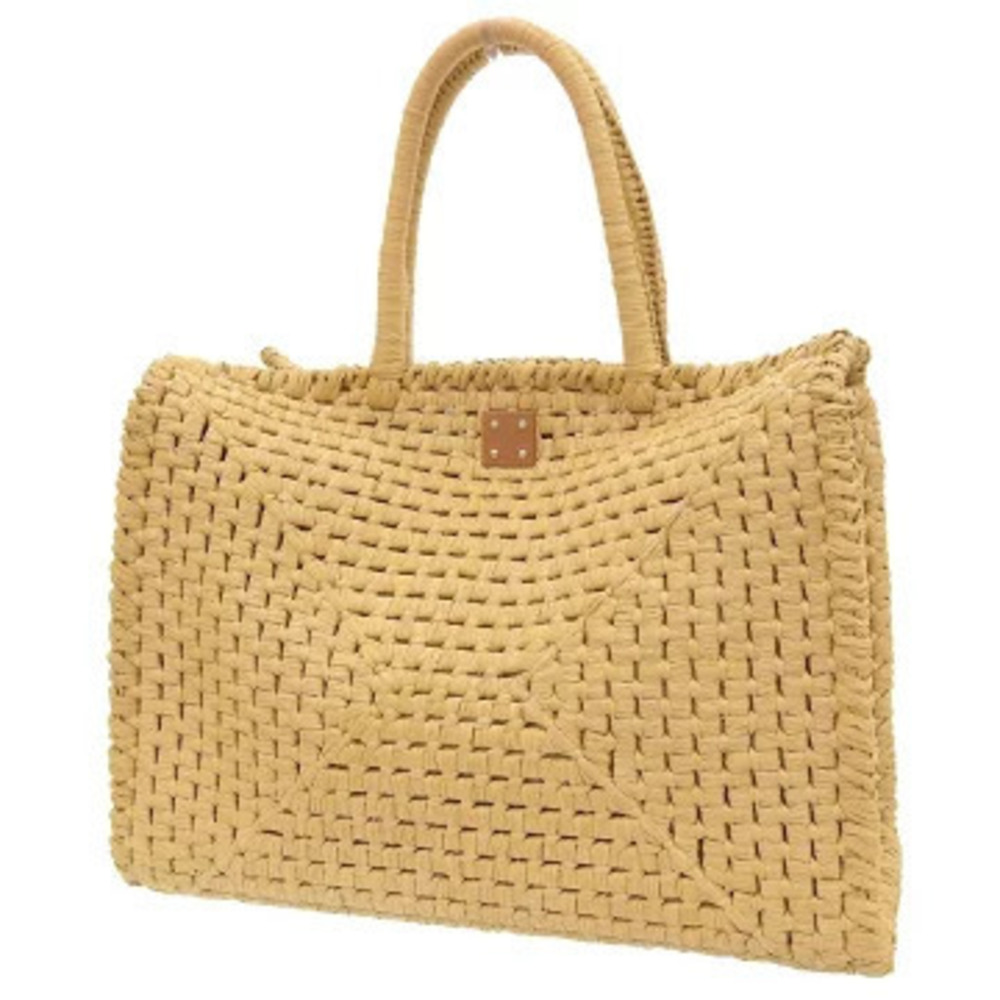Salvatore Ferragamo Studio Gancini handbag raffia